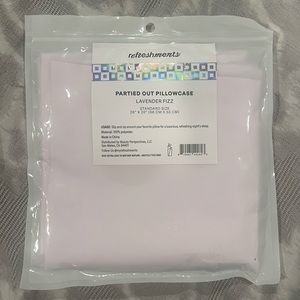 Brand New refreshments PARTIED OUT PILLOWCASE LAVENDER FIZZ